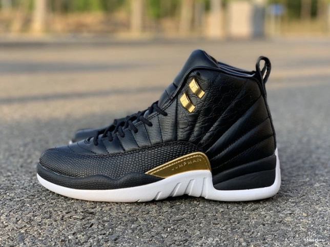 TBkick Jordan Air 'Reptile' 12 Metallic AO6068-007 Gold-White Black Retro 0731